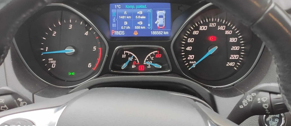 Ford Focus cena 19990 przebieg: 186571, rok produkcji 2014 z Karpacz małe 277